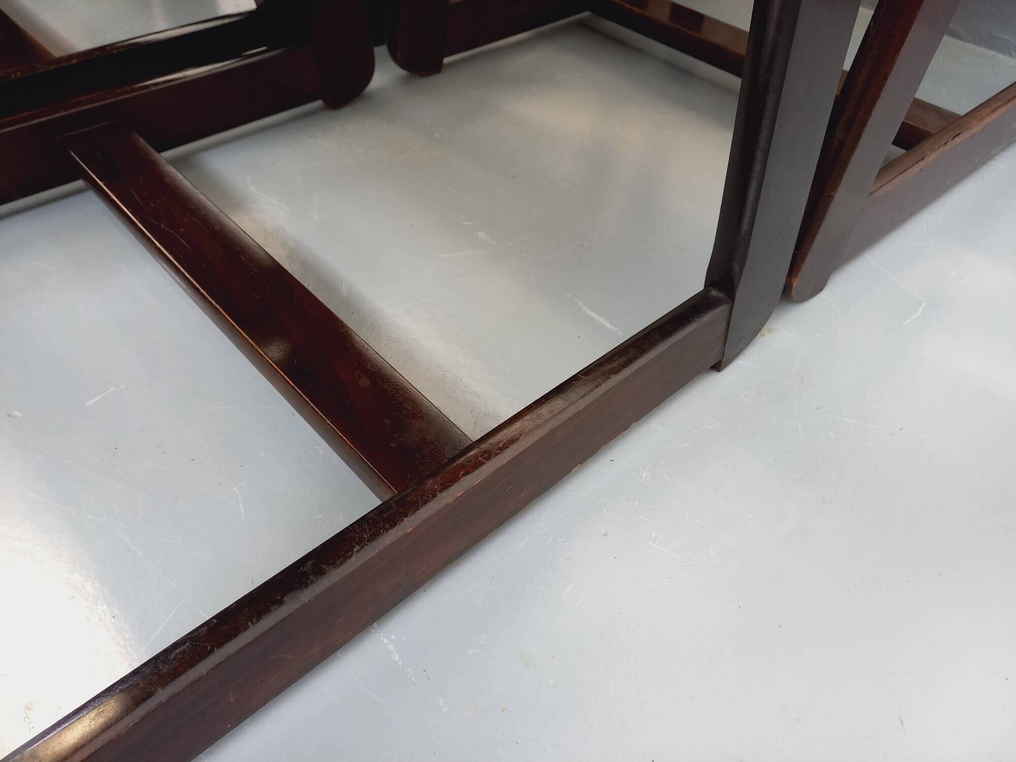 Set of 6 vintage Italian sleigh chairs by Mario Sabot