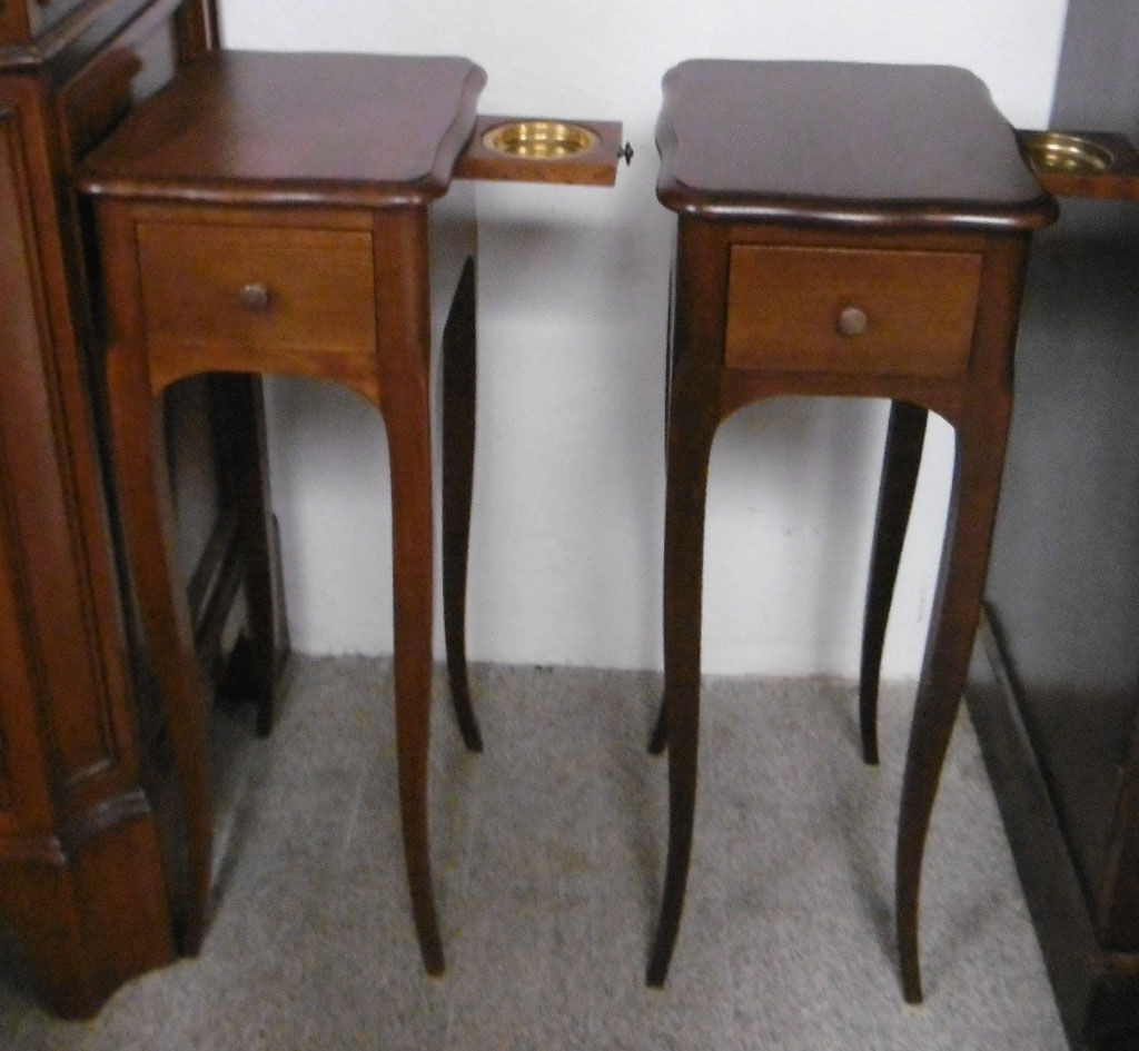 Pair of Louis XV style bedsides in cherry