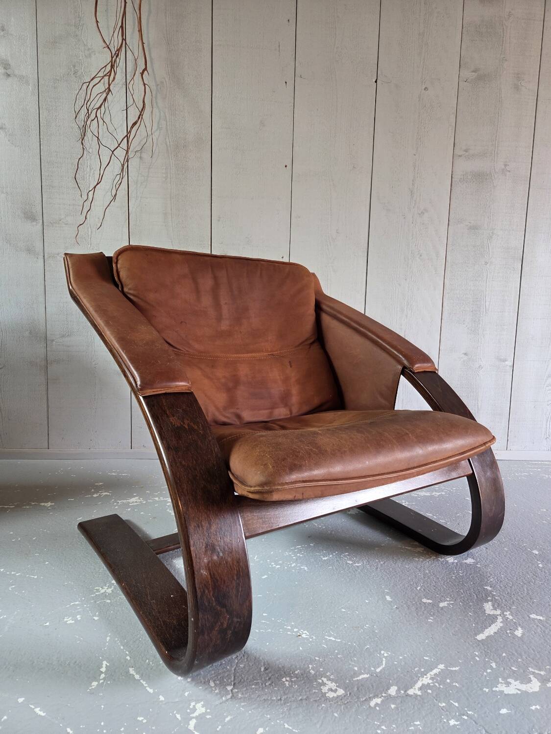 Leather armchair