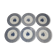 Set of six hollow plates "English style" Lunéville