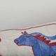 Vintage embroidered cushion cover 46x150 cm