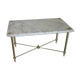 Table basse marbre et laiton