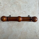 Coat rack hook wood