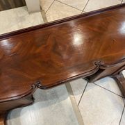 Louis XV style desk with 5 drawers and 2 shelves, late 19th century, 102x57cm