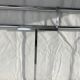 Chrome tubular cloakroom coat rack