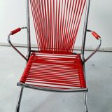 Child red scoubidou chair