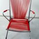Fauteuil scoubidou rouge enfant