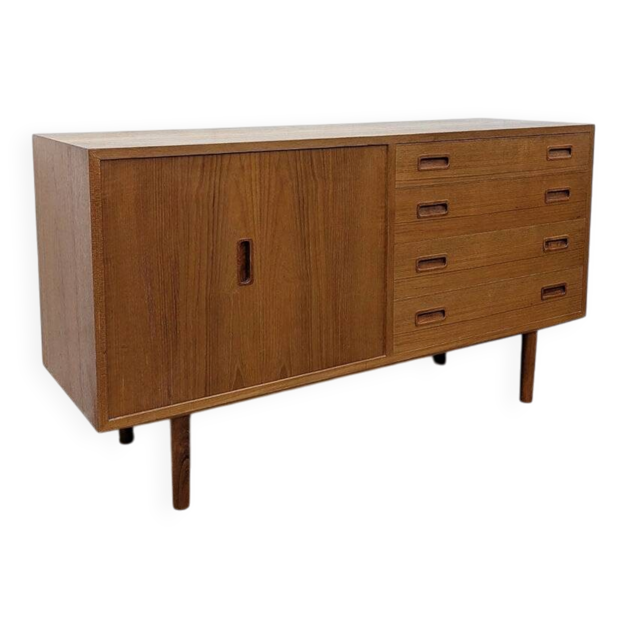 Small vintage Scandinavian teak sideboard.