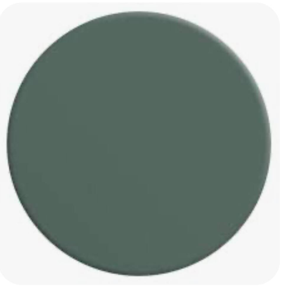Old grey green high chest of drawers H160