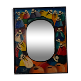 Hand-painted Peruvian mirror