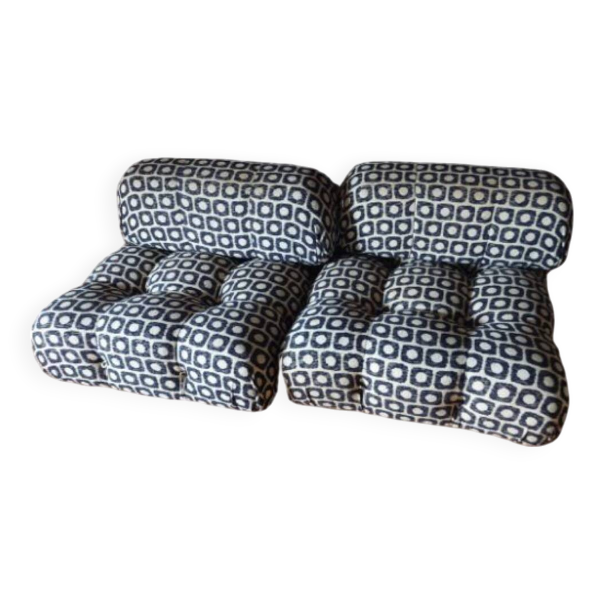 Pair of camaleonda armchairs by Mario Bellini B&B Italia 70