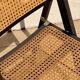Chaise pliante  Cesca en bois et cannage