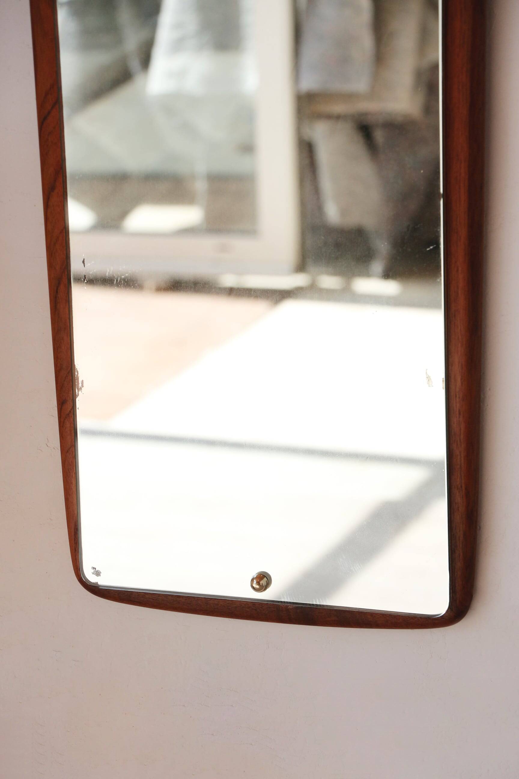 Vintage Scandinavian teak mirror – 1960s - 14.09.23.06