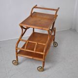 Rattan serving trolley 1970
