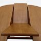 Table ronde extensible en teck scandinave vintage 1960