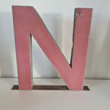 Vintage iron letter N