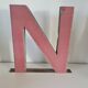 Vintage iron letter N