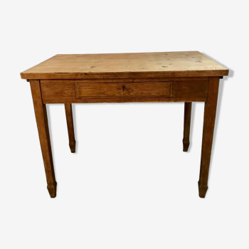 Firm table desk in raw solid oak vintage