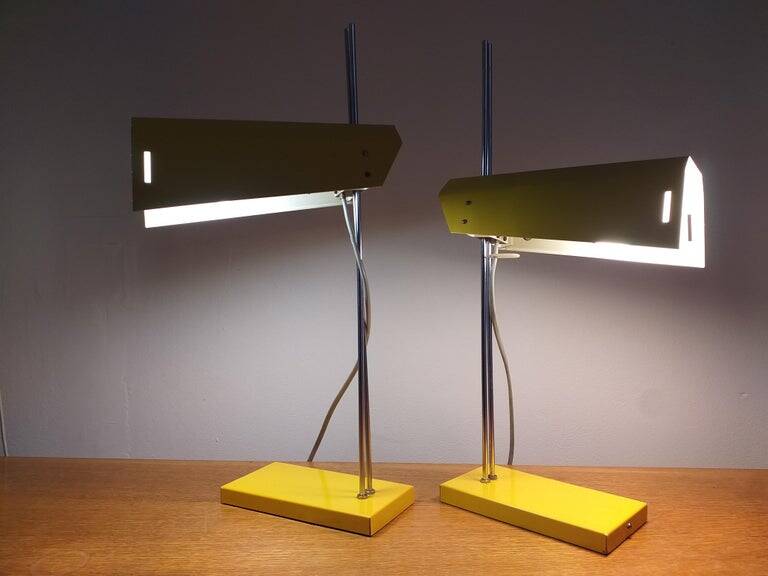Pair of Midcentury Table Lamps Lidokov, Designed by Josef Hurka, 1970s