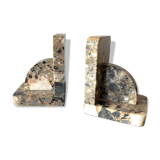 Old marble bookends