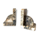 Old marble bookends
