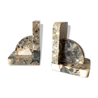 Old marble bookends
