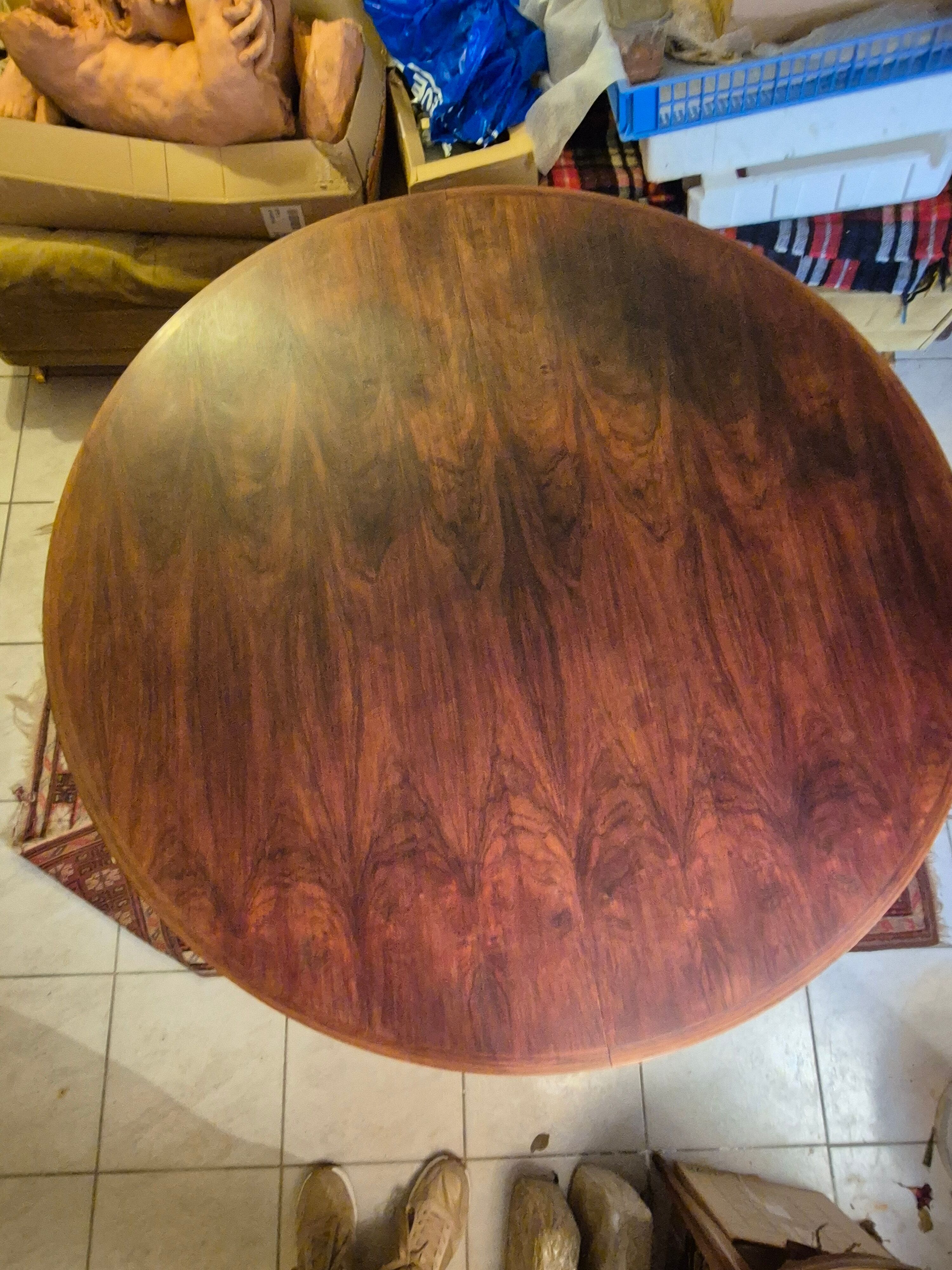 Danish table design from the 1960s in Rio rosewood.