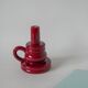 large burgundy ceramic candle holder numbered 1970