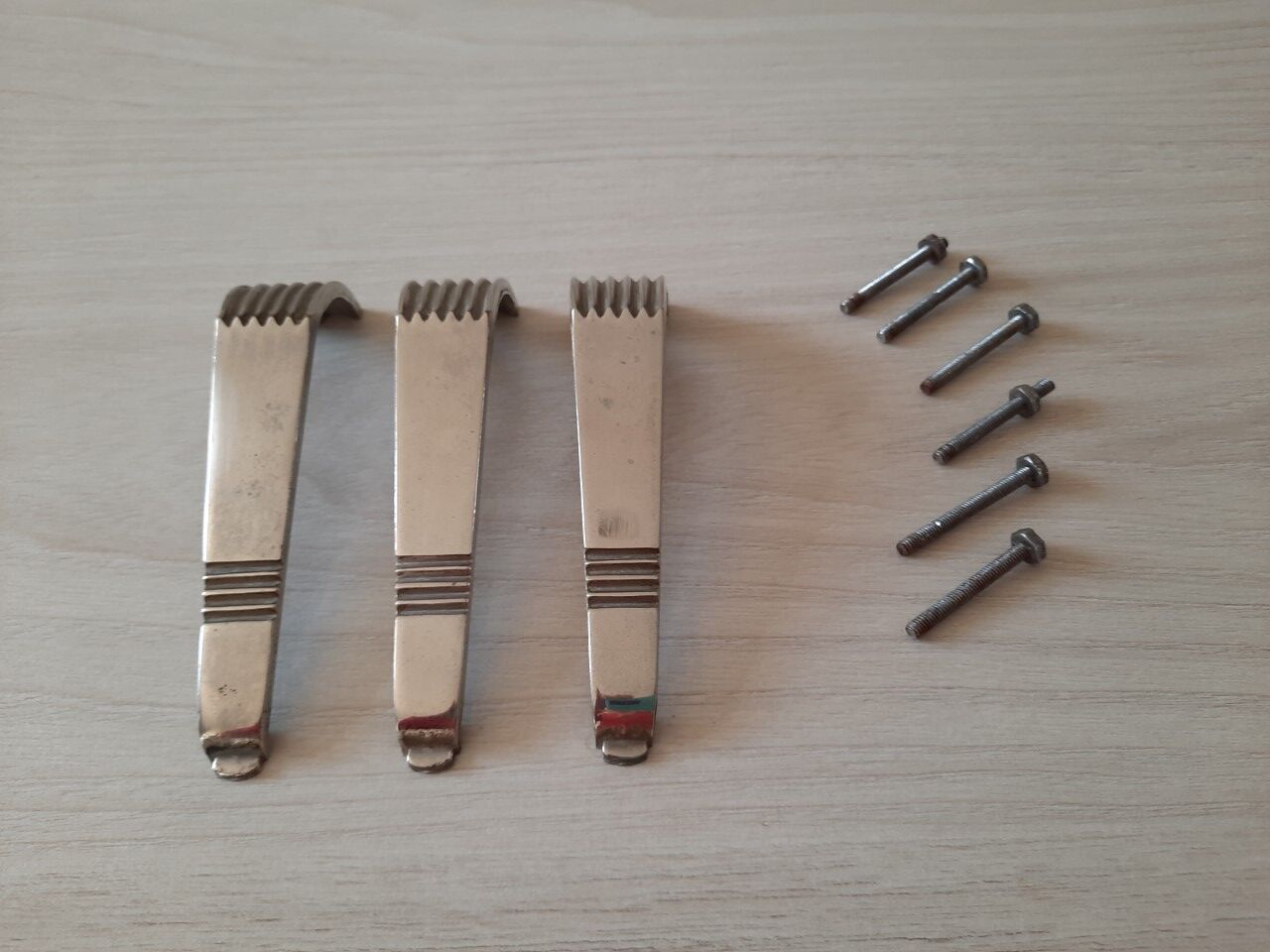 Set of 3 art deco handles