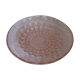Plat rond rose deco perlé