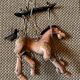 Wooden puppet horse