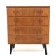 Scandinavian teak chest of drawers, Sweden, 1950.
