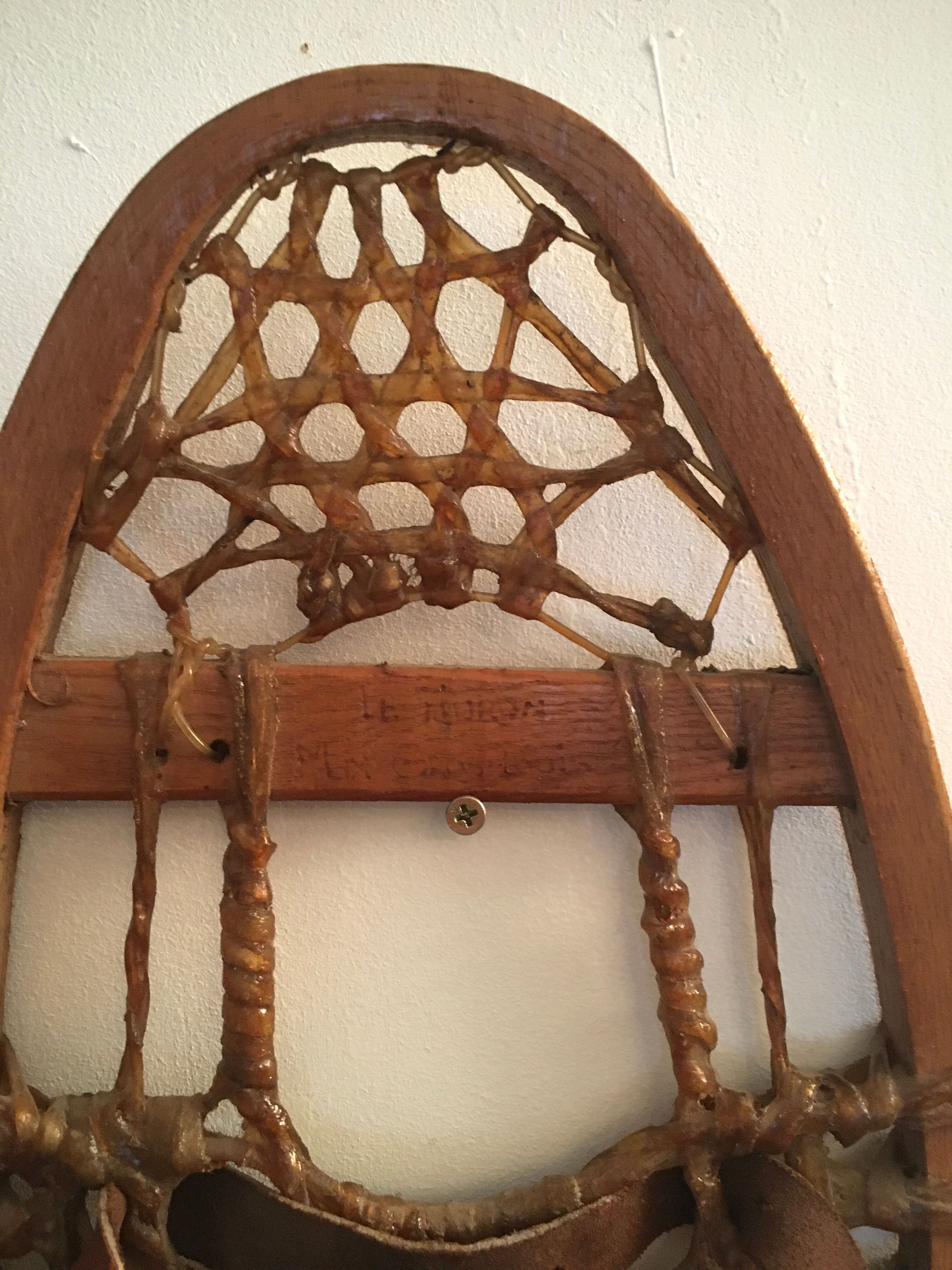 old Canadian snowshoes