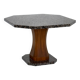 Art Deco dining table with octagonal granite top