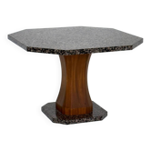 Table à manger Art Déco avec plateau en granit octogonal