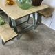 Table guinguette et 2 bancs