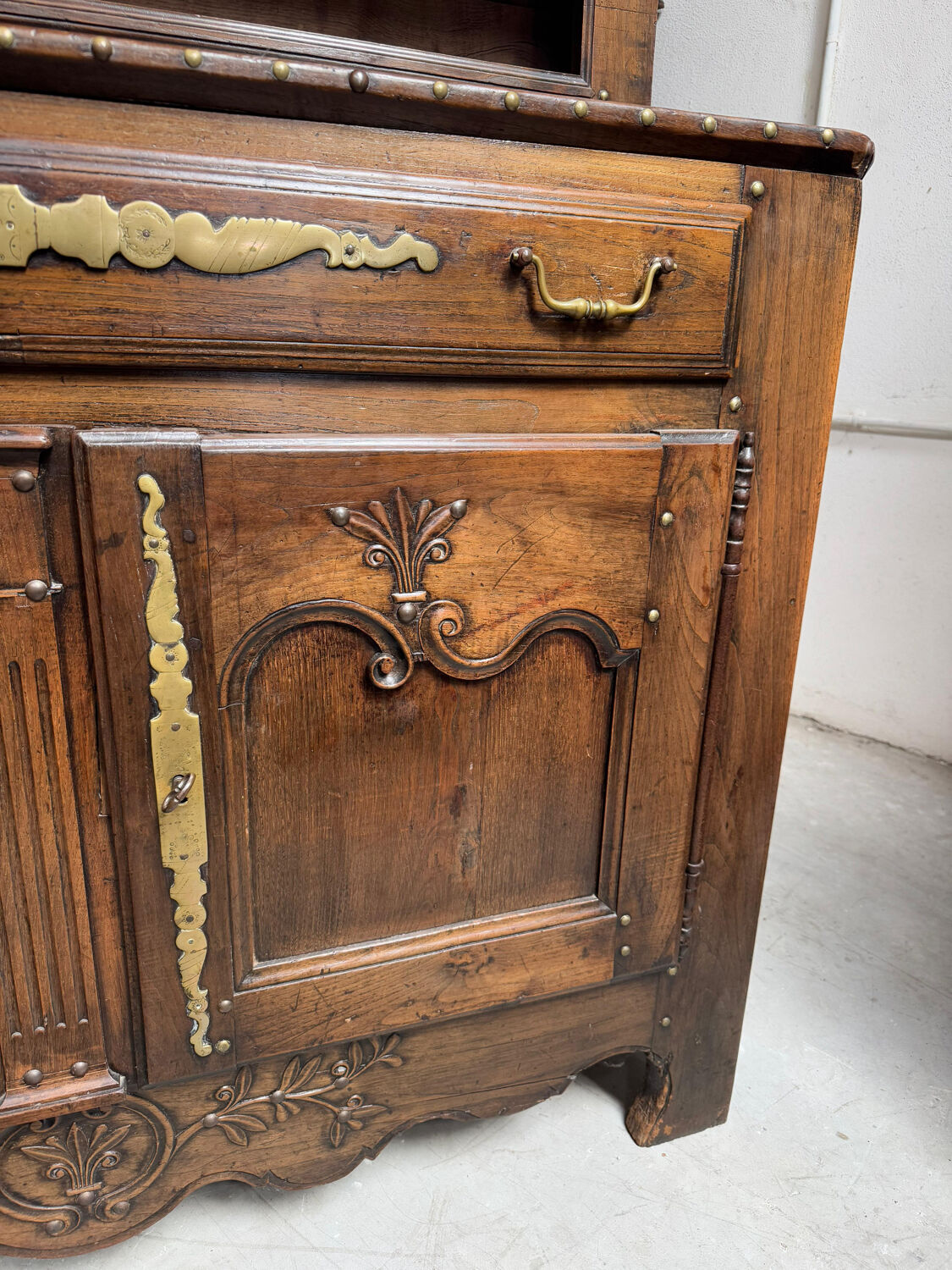18th Century Breton Sideboard – Two Bodies in Solid Oak