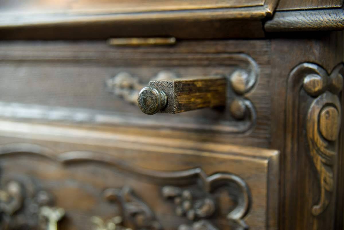 Vintage Writing Desk in Neo-Rococo Forms, 1950s
