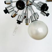 Chromed 1970s Sputnik Chandelier by Motoko Ishii for Staff