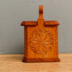 Carved wooden salt box, Savoie, Queyras
