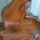 Exotic wood armchair