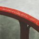 "Blood of Ox" coffee table in lacquered bamboo and glass, 20th century