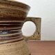 Bol de poterie d'atelier danois moderne du milieu du siècle par Tue Poulsen pour Tue Keramik, années 1960