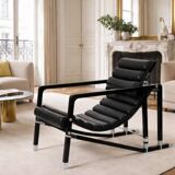 EILEEN GRAY designer & ECART INTERNATIONAL - "Transat" Armchair 1927