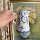 Old jug Sarreguemines Copenhagen 12 cm