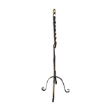 Brutalist wrought iron floor lamp 1970