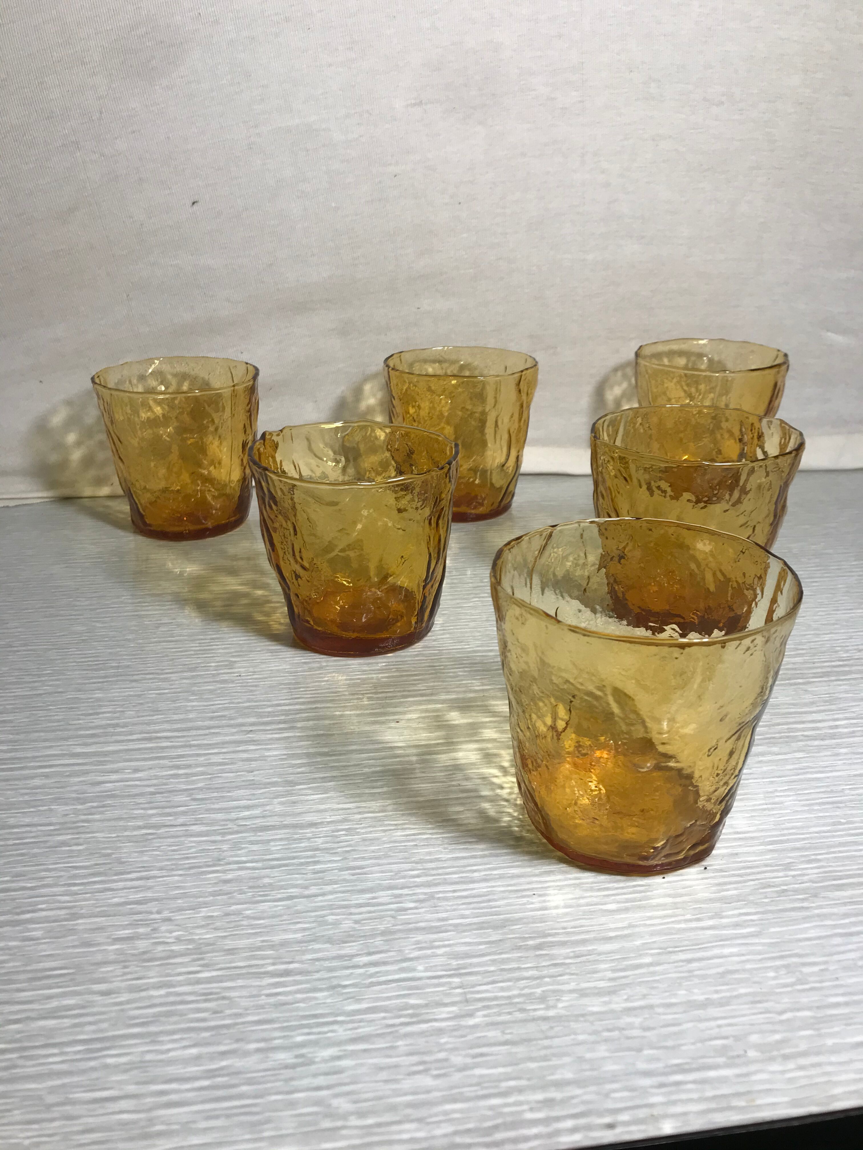 Series of 6 glasses