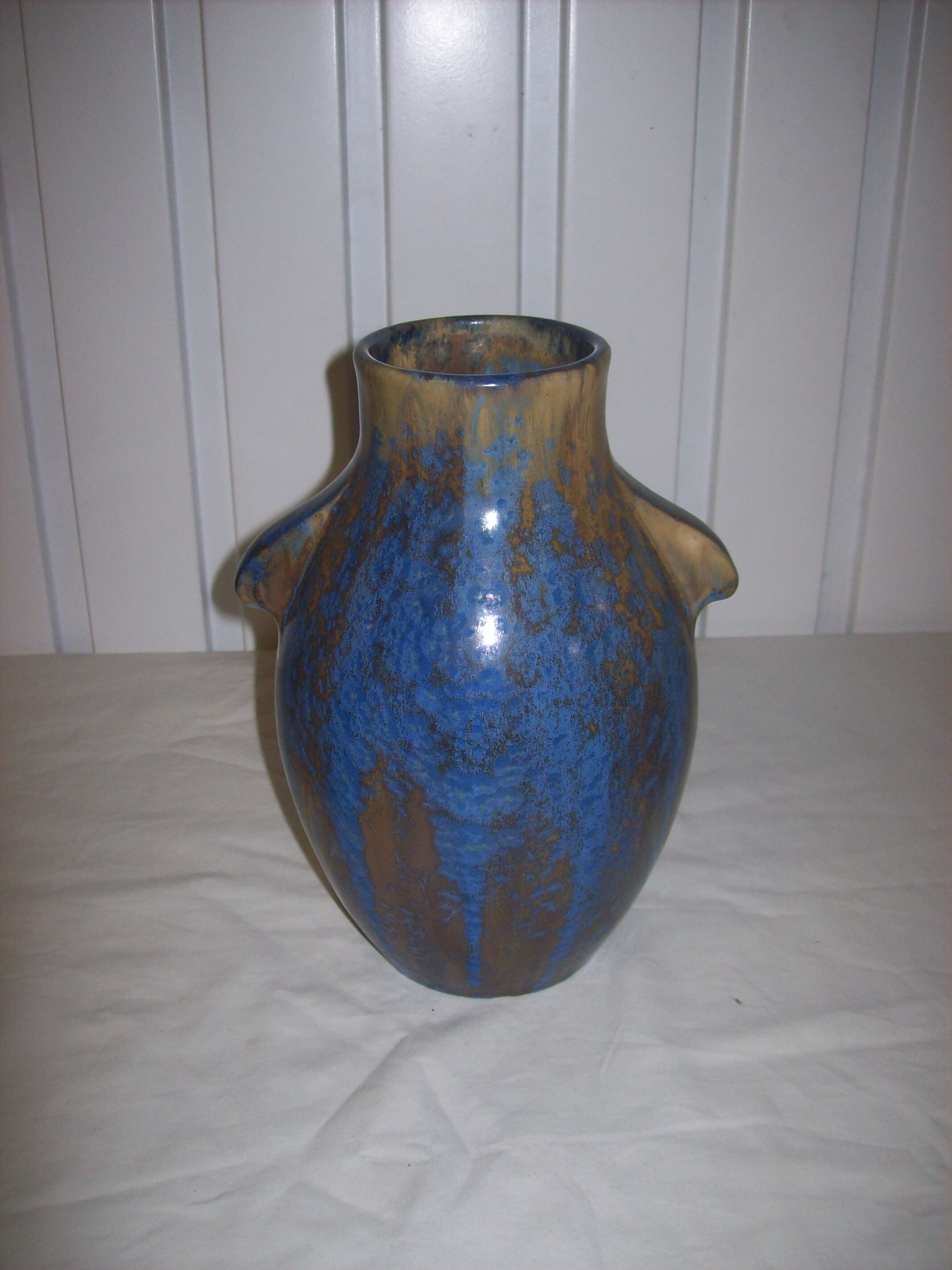 Art Deco Vase Pierrefonds with shades of blue