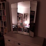Vintage giant triptych mirror  111x94cm