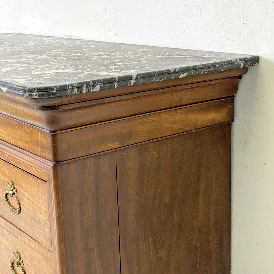 Commode louis philippe acajou et placage d'acajou